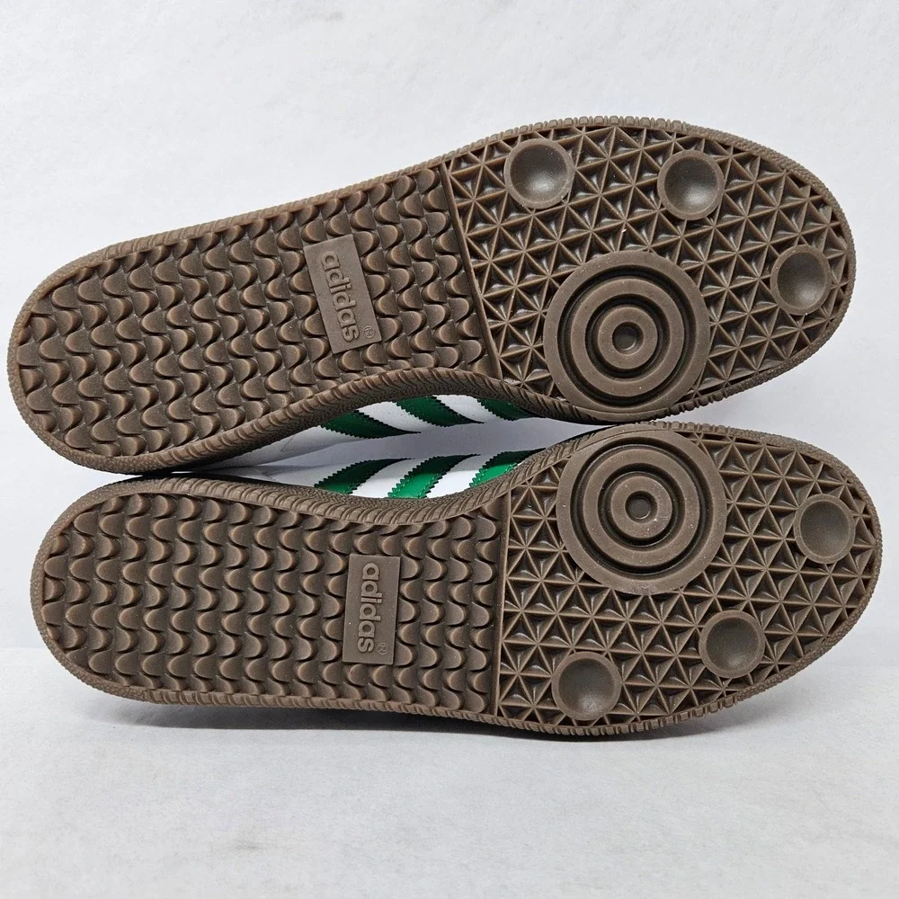 Adidas Samba OG Casual Shoes IG1024 White Green Brown‎ Men's Boy's Size 6.5